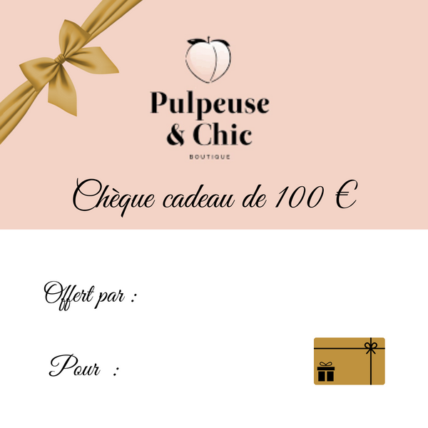 Chèque cadeau de 100€