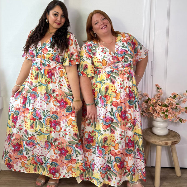 Robe longue évasion fleurie - réassort début juillet activez l’alerte ♥️
