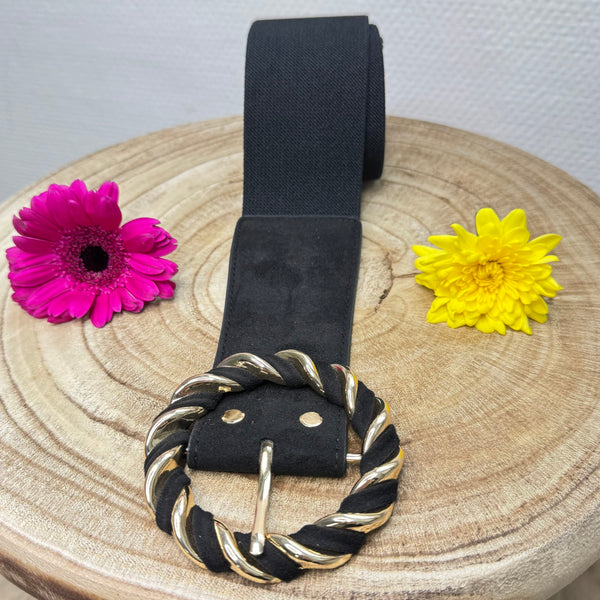 Ceinture à boucle ronde torsadée