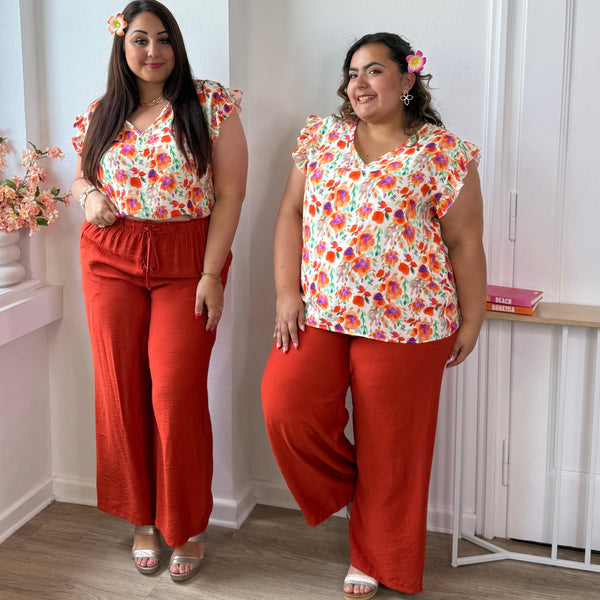 Blouse fluide éclat de fleurs