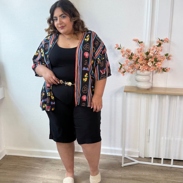 Kimono fluide escale Méditerranéenne